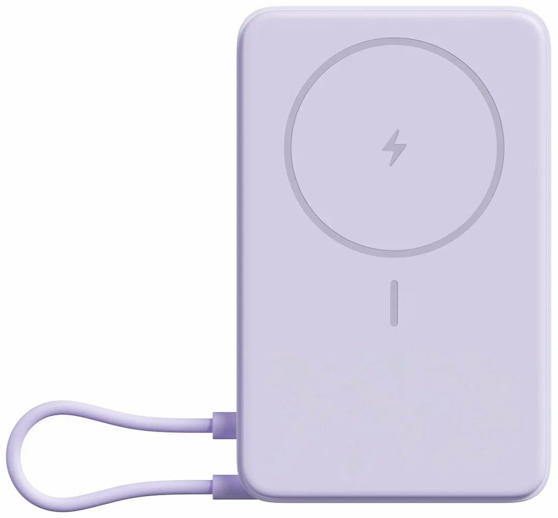 Портативный аккумулятор Xiaomi Magnetic Power Bank 10000mAh with Built-in Stand фиолетовый BHR08PAGL